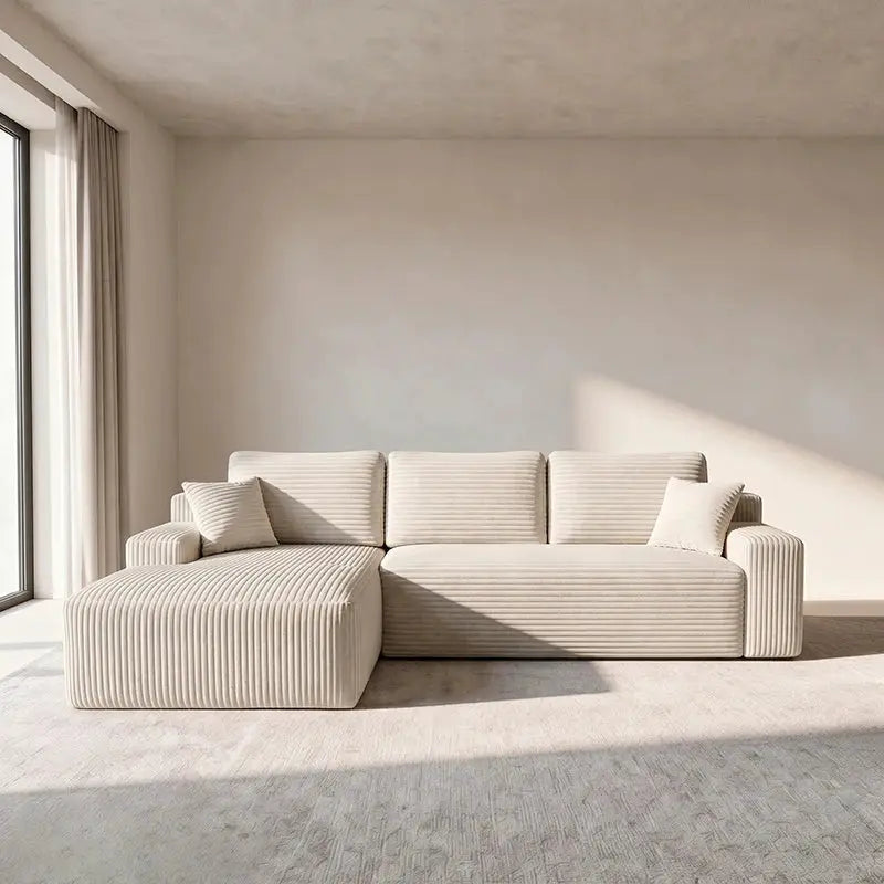 Sectional Sofa | L-Shaped With Chaise | No Assembly Required | 2000-2400mm Width from PriceLows™