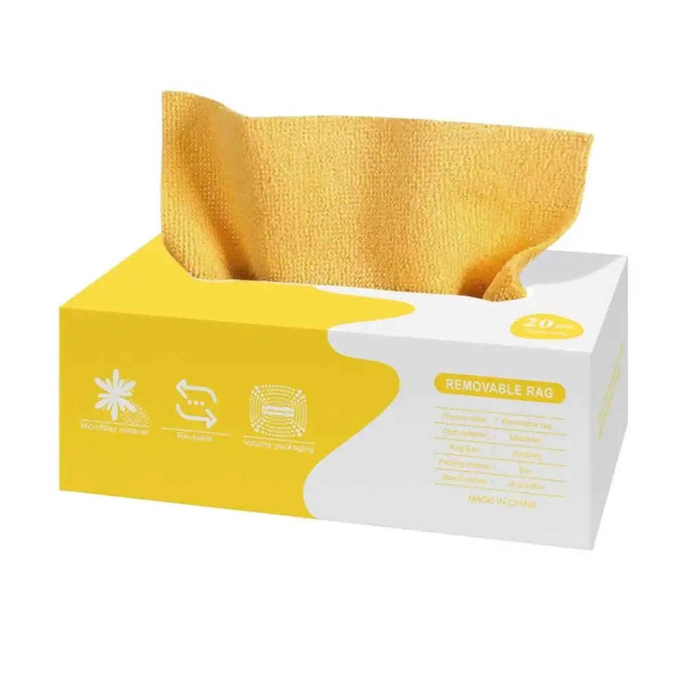 Microfiber Cleaning Cloth Set | 20 Pieces | 20x20 cm | Car Wash, Auto Detailing