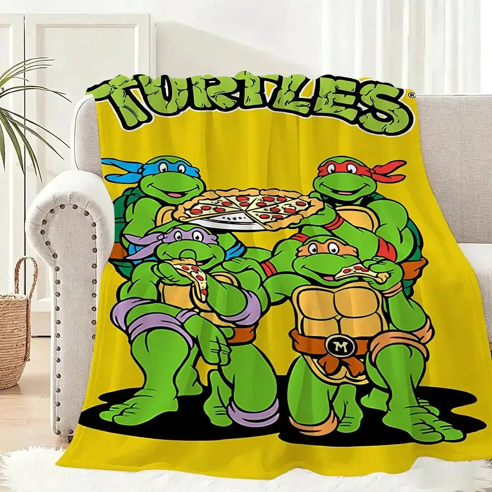 Mutant And Ninja Turtles Throw Blanket | Lightweight 240g | Polyester | One Size from PriceLows™