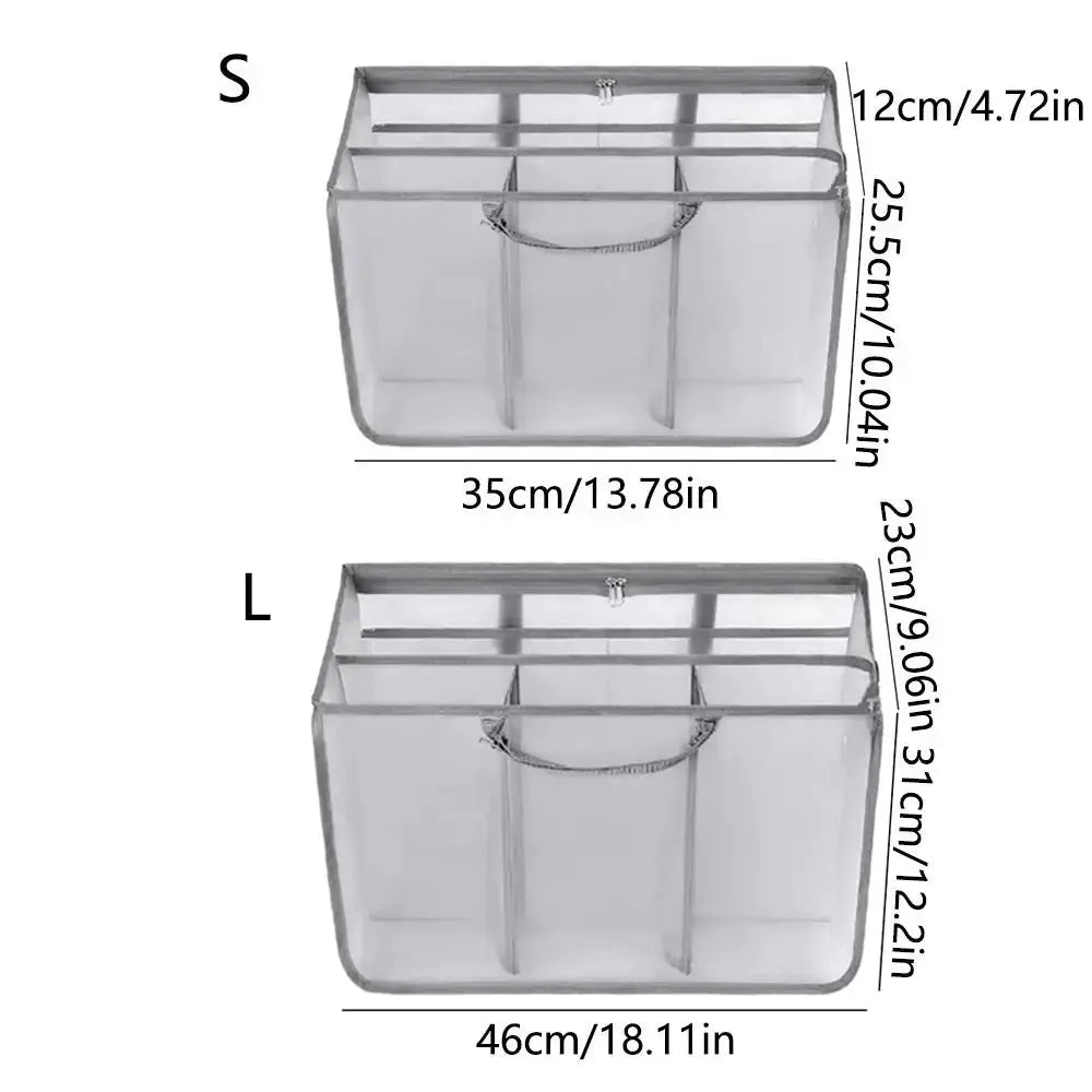 Sandproof Beach Tote Organizer Insert Breathable Handle Buckle Mesh Storage Bag Large Capacity Transparent Insert Divider Pouch from PriceLows™