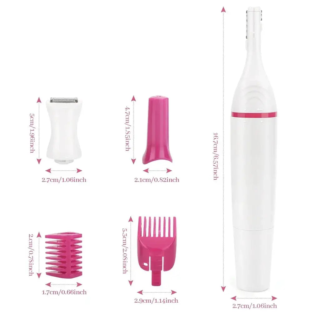 5-in-1 Electric Epilator | Wet And Dry Use | Metal Heads