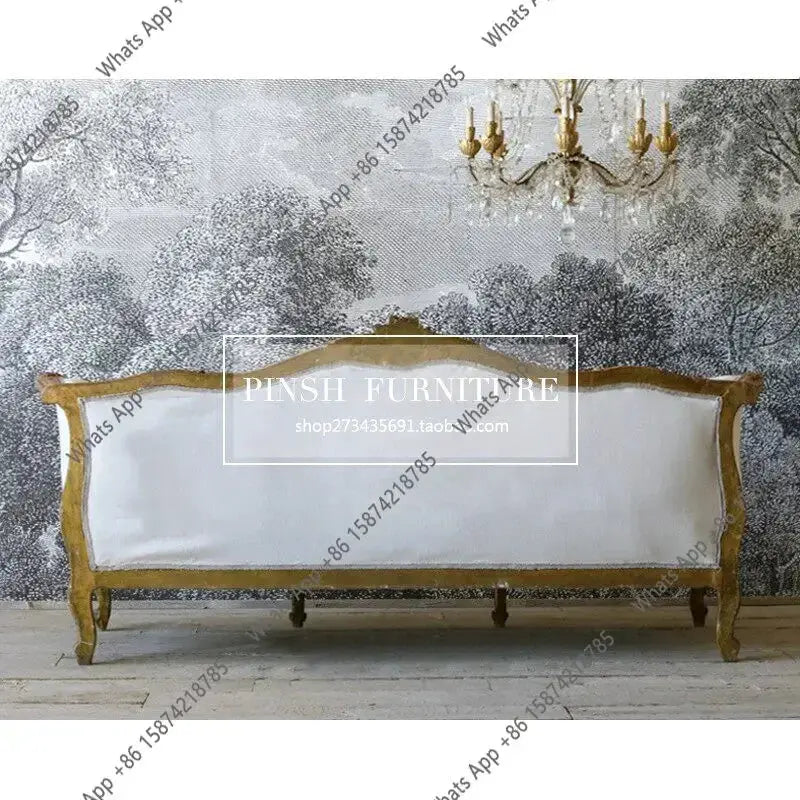 Fabric Sofa | Carving Flower Design | Fabric Upholstery | S Shaped Customizable from PriceLows™