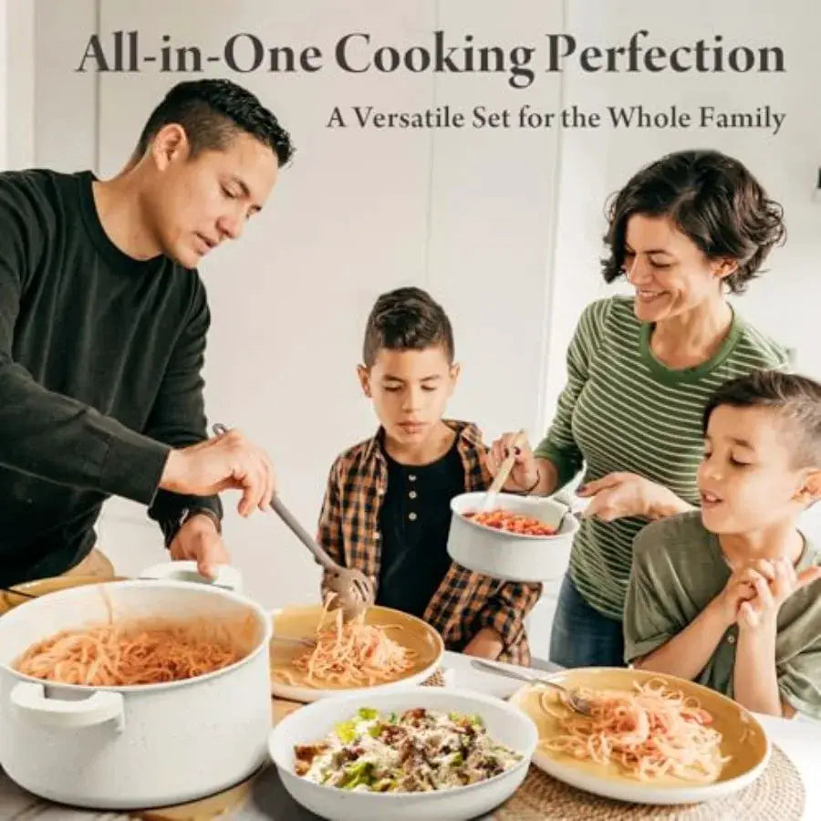 22-Piece Pots and Pans Set Non Stick with Removable Handles, Ceramic Cookware Set, Large-Capacity and Non Toxic, Induction and from PriceLows™