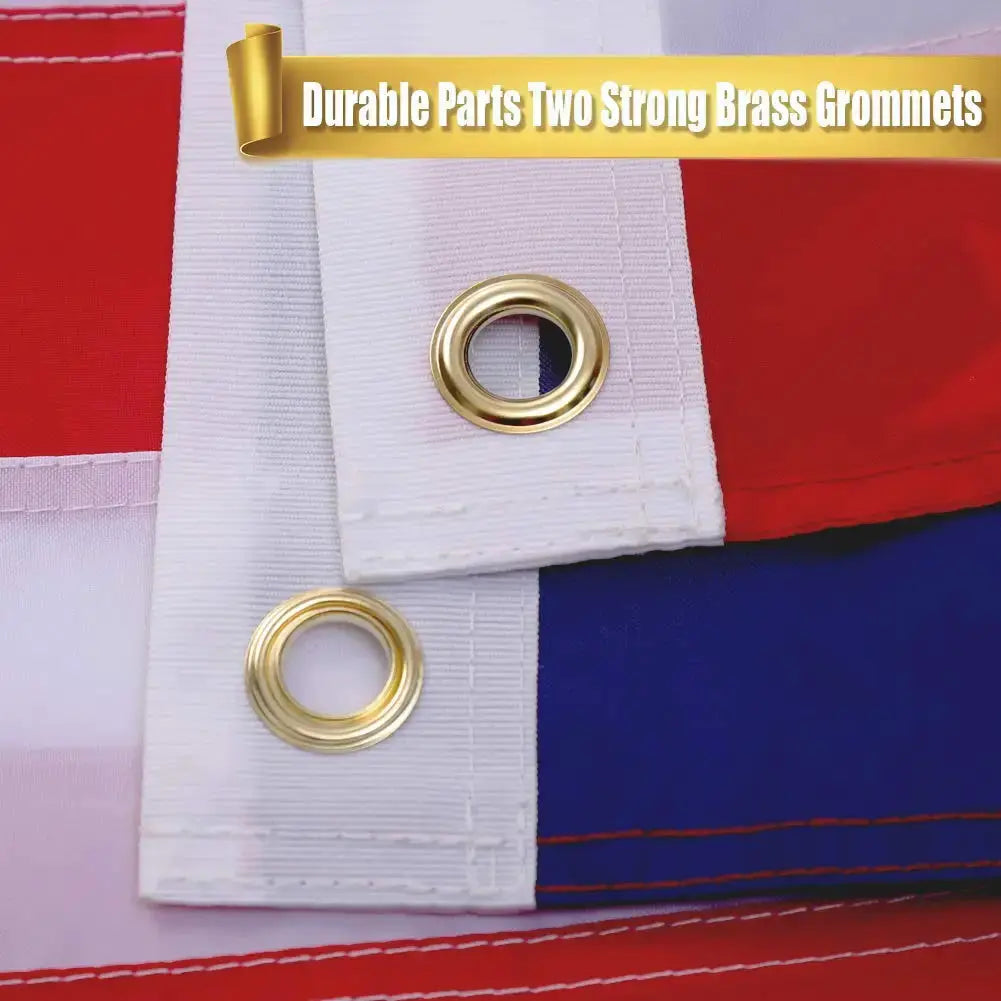 American Flag | 60In L X 36In W | Brass Grommets, Embroidered Stars from PriceLows™