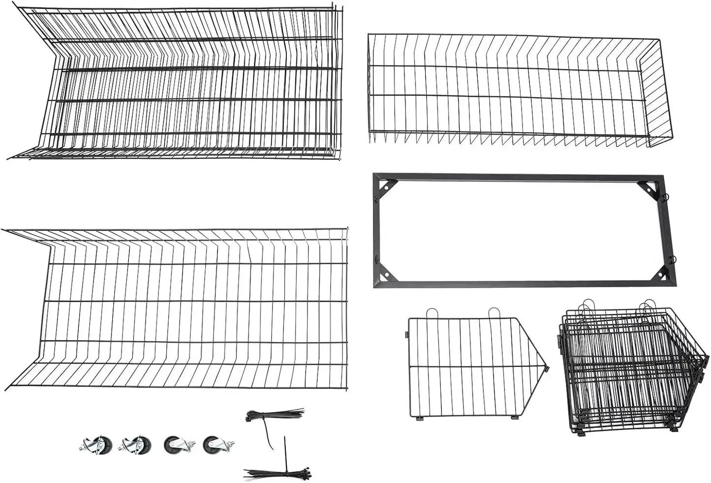5 Tier Large Wire Metal Mobile Supermarket Storage Shelf,Fruit Vegetable Snack Supply Basket for Home Store Market from PriceLows™