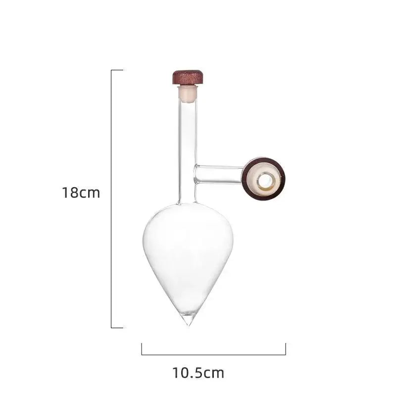 Peach Modelled Glass Wine Aerator, Quick Dispensing Pourer for Red Wine Bottle, Professional Decanter Sobering Gadget from PriceLows™