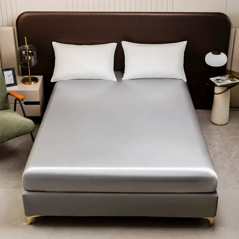 Satin Fitted Sheet | 25 Inch Pocket | Smooth Finish | Twin To King