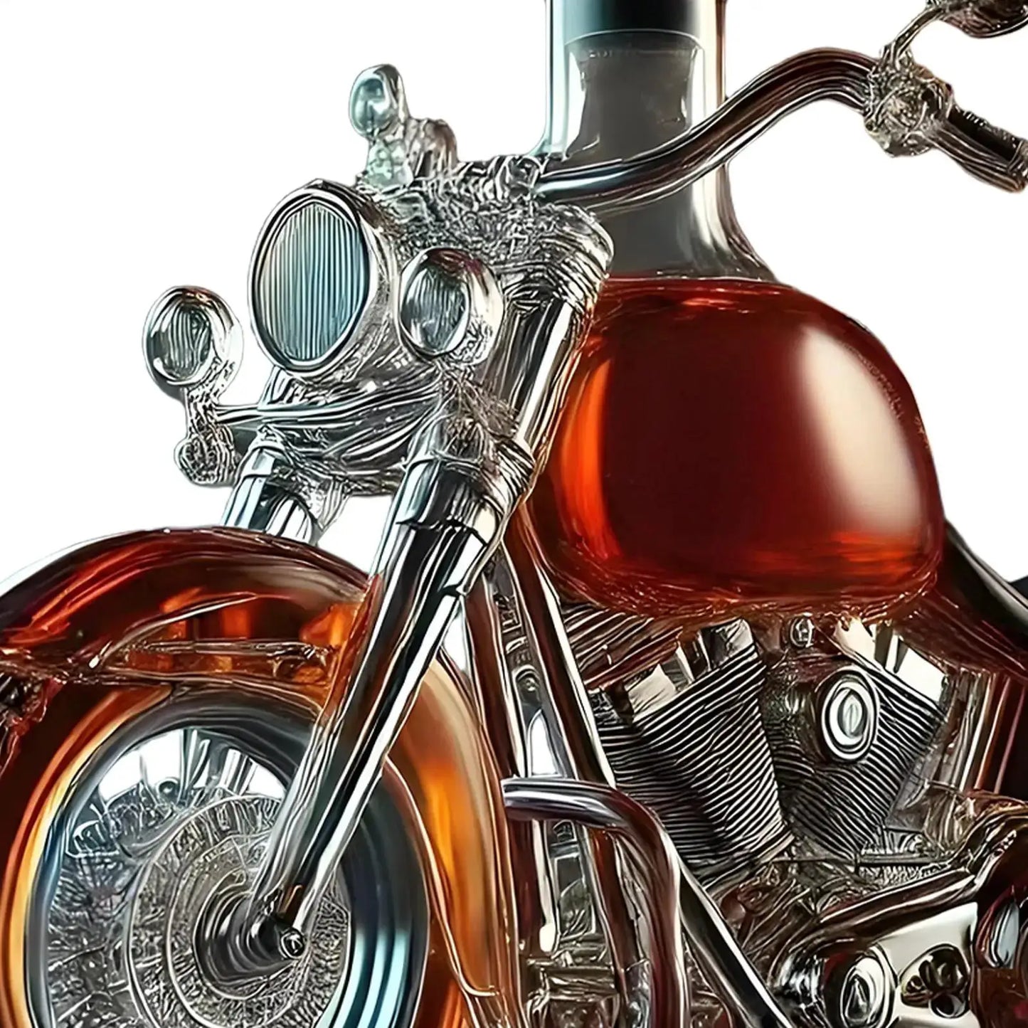 Motorcycle Glass Wine Decanter Liquor Aerator Whisky Bottle Handcrafted Glass Whiskey Wine Bottles for Home Kitchen from PriceLows™