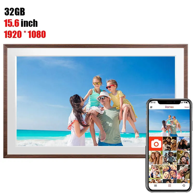 Frameo Digital Photo Frame | 15.6 Inch WiFi | 1920x1080 IPS Touch Screen | 64GB