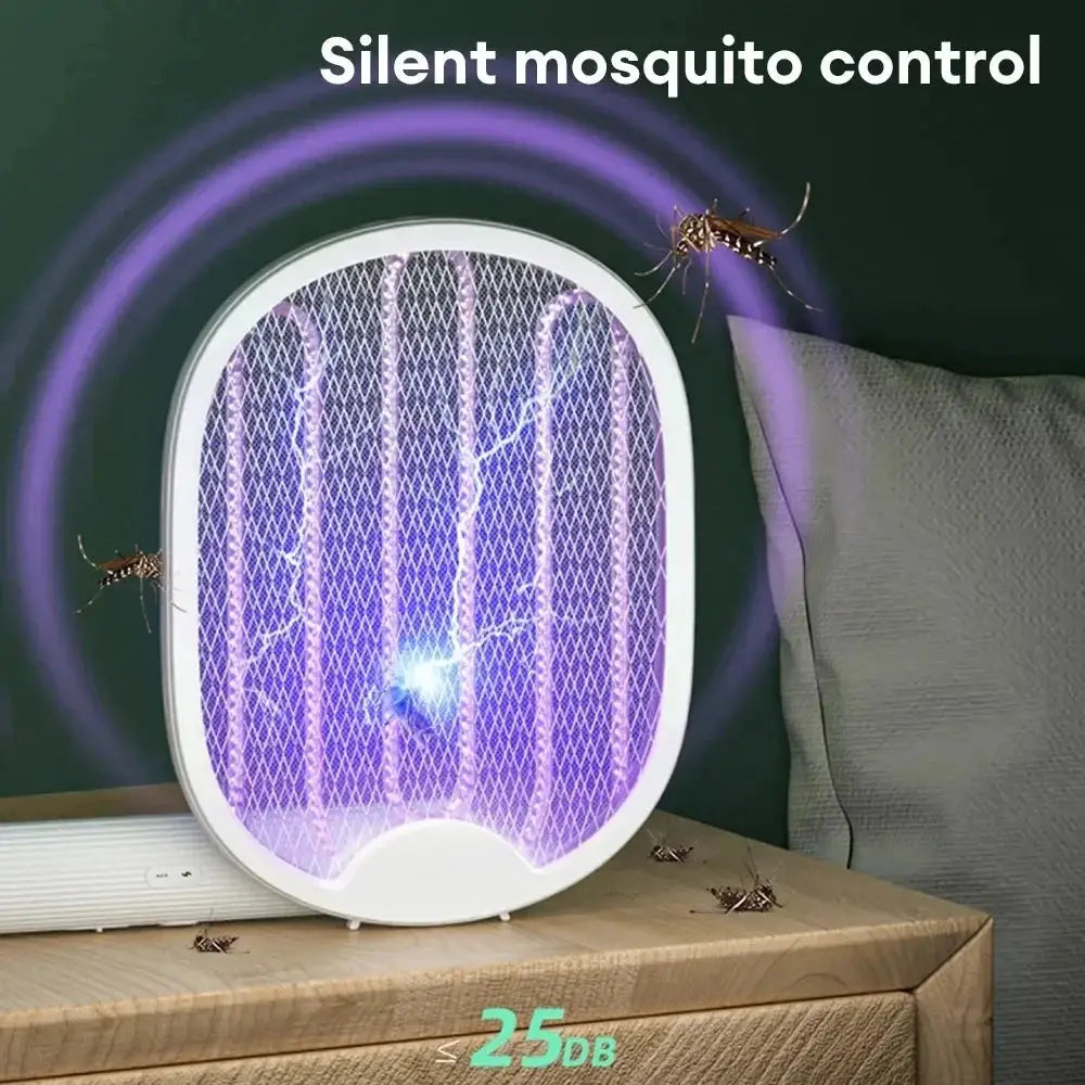 Foldable Electric Mosquito Swatter Mosquito Killer with UV Light USB Rechargeable Electric Bug Zapper Fly Bat Insect Swatter from PriceLows™