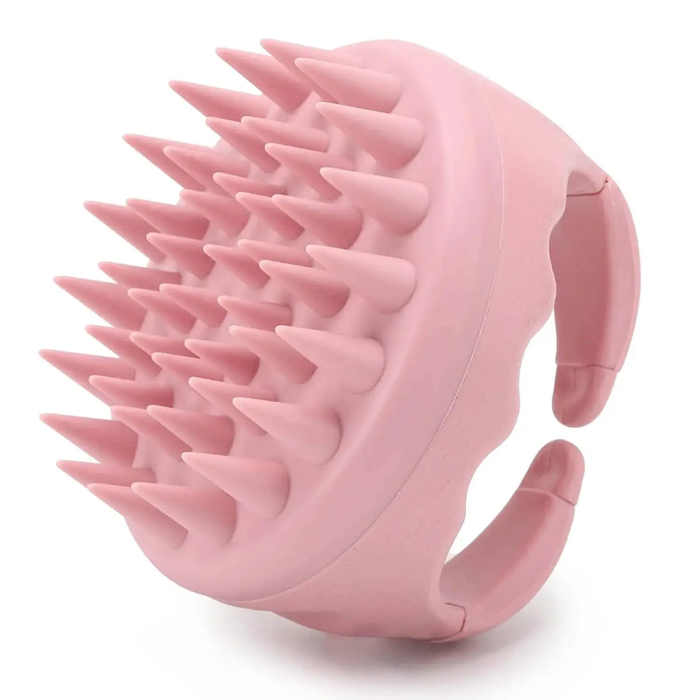Silicone Hair Scalp Massager Brush | Soft Bristles | Beige