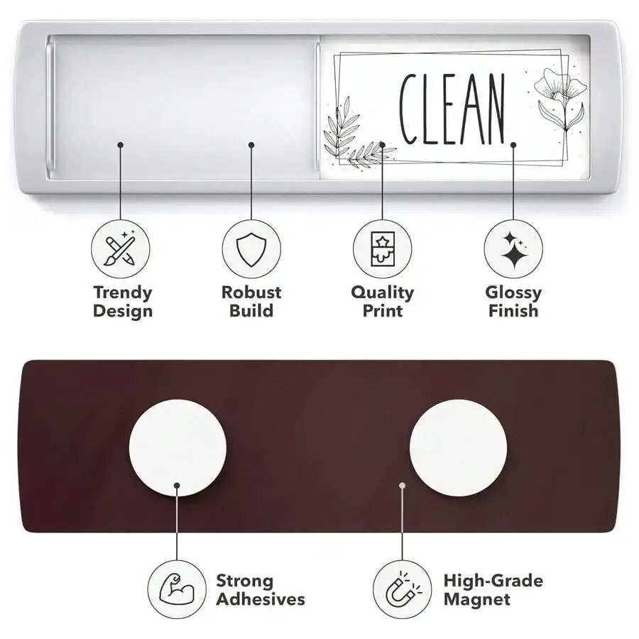 Dishwasher Magnet | Clean Dirty Sign | Universal Indicator | 1 Pack