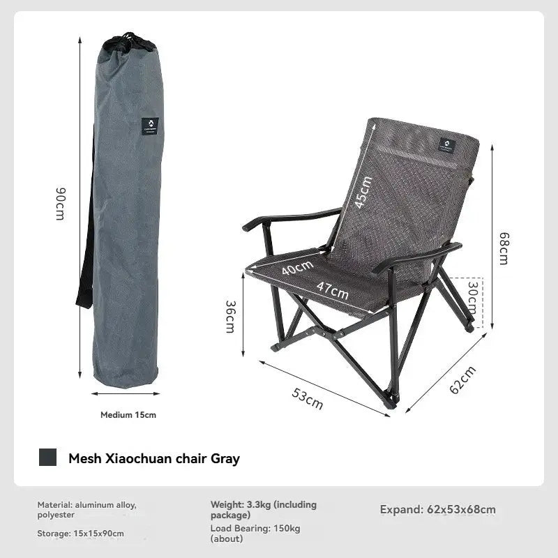 Camping Chair | Aluminum Mesh Seat | Foldable Outdoor | One Size from PriceLows™
