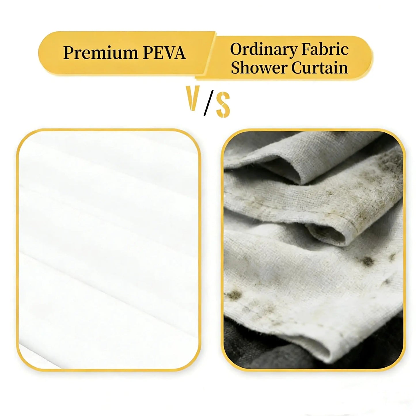 1pc Navy Blue Shower Curtain solid color waterproof PEVA luxury bathroom decor from PriceLows™
