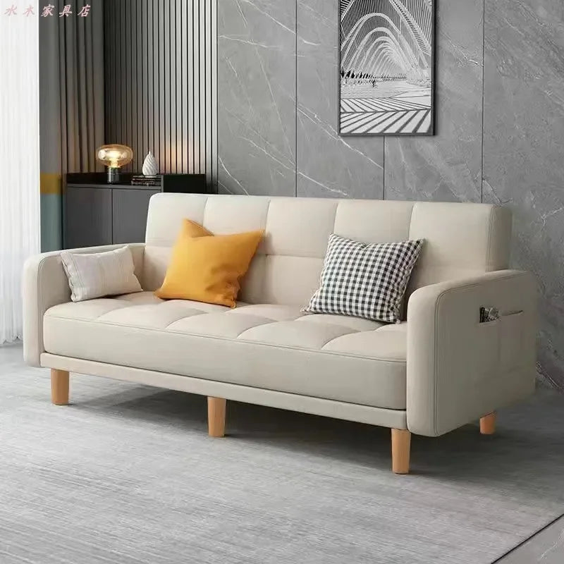 Sofa Bed | Composite Fabrics | Wood Frame | Single Or Double
