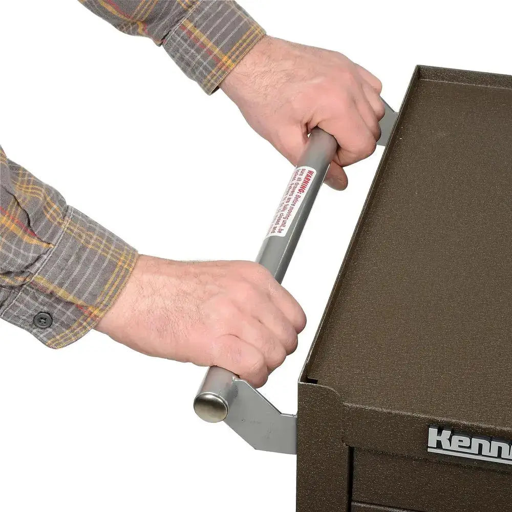 7-Drawer Roller Tool Cabinet with Chest, Brown Wrinkle Finish, Wheels & Ball-Bearing Slides from PriceLows™