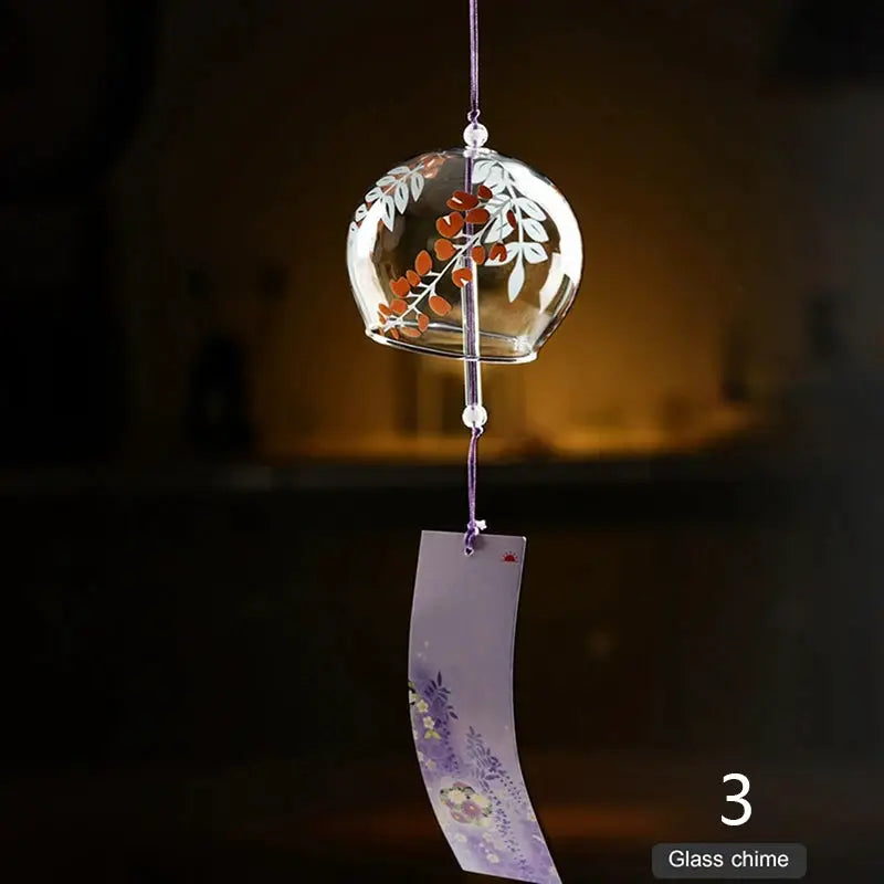1PCS Wind Bell Japan Wind Chimes Handmade Glass Furin Home Office Decors from PriceLows™