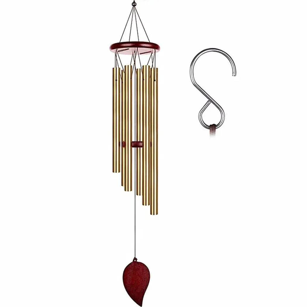Good Luck Wind Chimes, 6 Tubes Bell Pendant For Home Decorations, Clear And Elegant Sound, Suitable For Indoor And Outdoor Use from PriceLows™