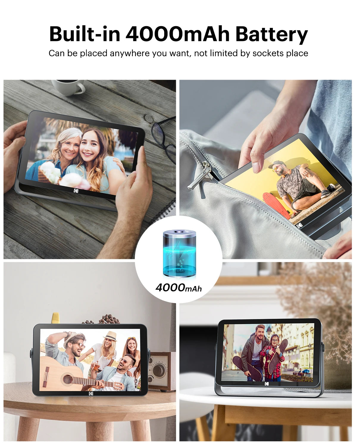 Digital Photo Frame | 10.1 Inch | 32GB Internal Memory | Kodak WiFi Frame