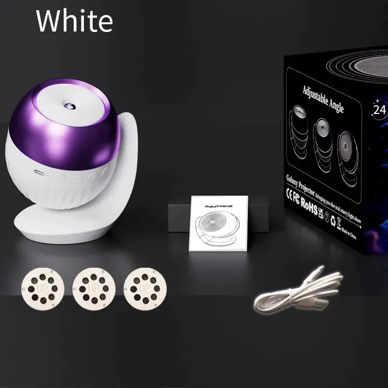 Galaxy Projector | LED Starfield Effect | 24 Scene Modes | Compact Size