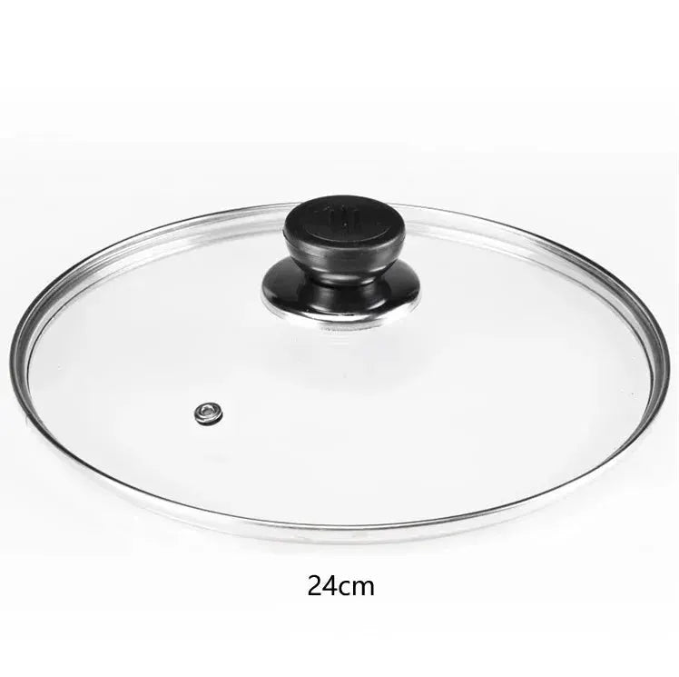 Tempered Glass Frying Pan Lid | Round | Visible Vertical Lid | 20-30 cm