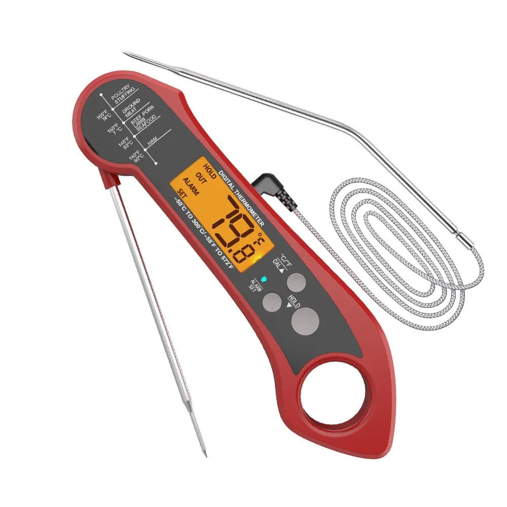Meat Thermometer | 2 Probes | Long Cable | Waterproof