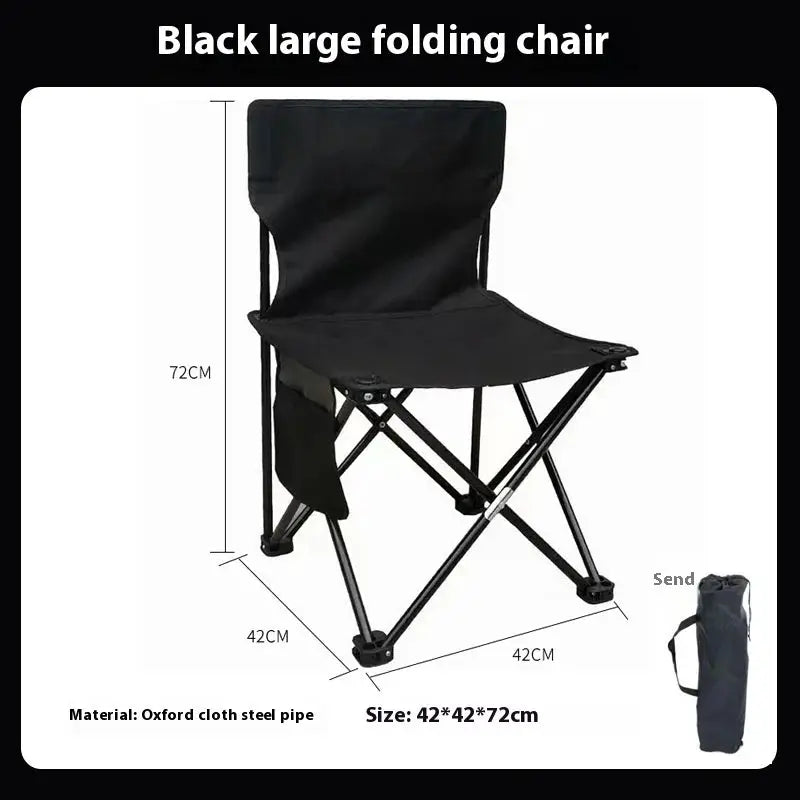 Outdoor Foldable Chair | Oxford Cloth Seat | Side Pocket | 12x60cm from PriceLows™