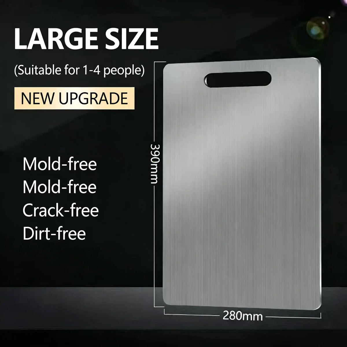 Stainless Steel Cutting Board | Double Sided | 304 Food Grade | Large