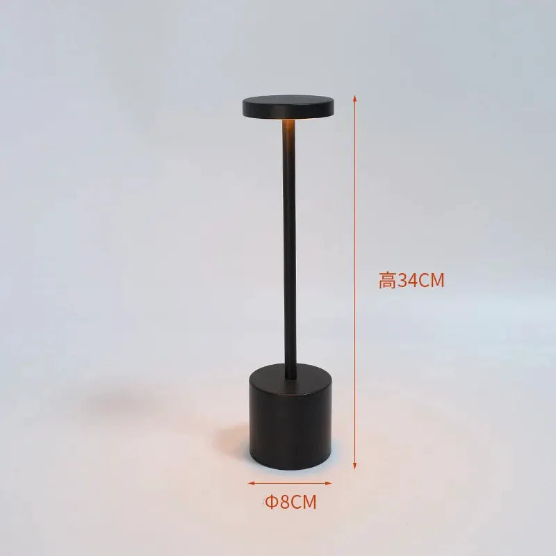 Classic Table Lamp USB Rechargeable Night Light Stepless Dimming Touch Desk Lamp 3 Colors Bedside Lamp Bar Hotel Decoration from PriceLows™