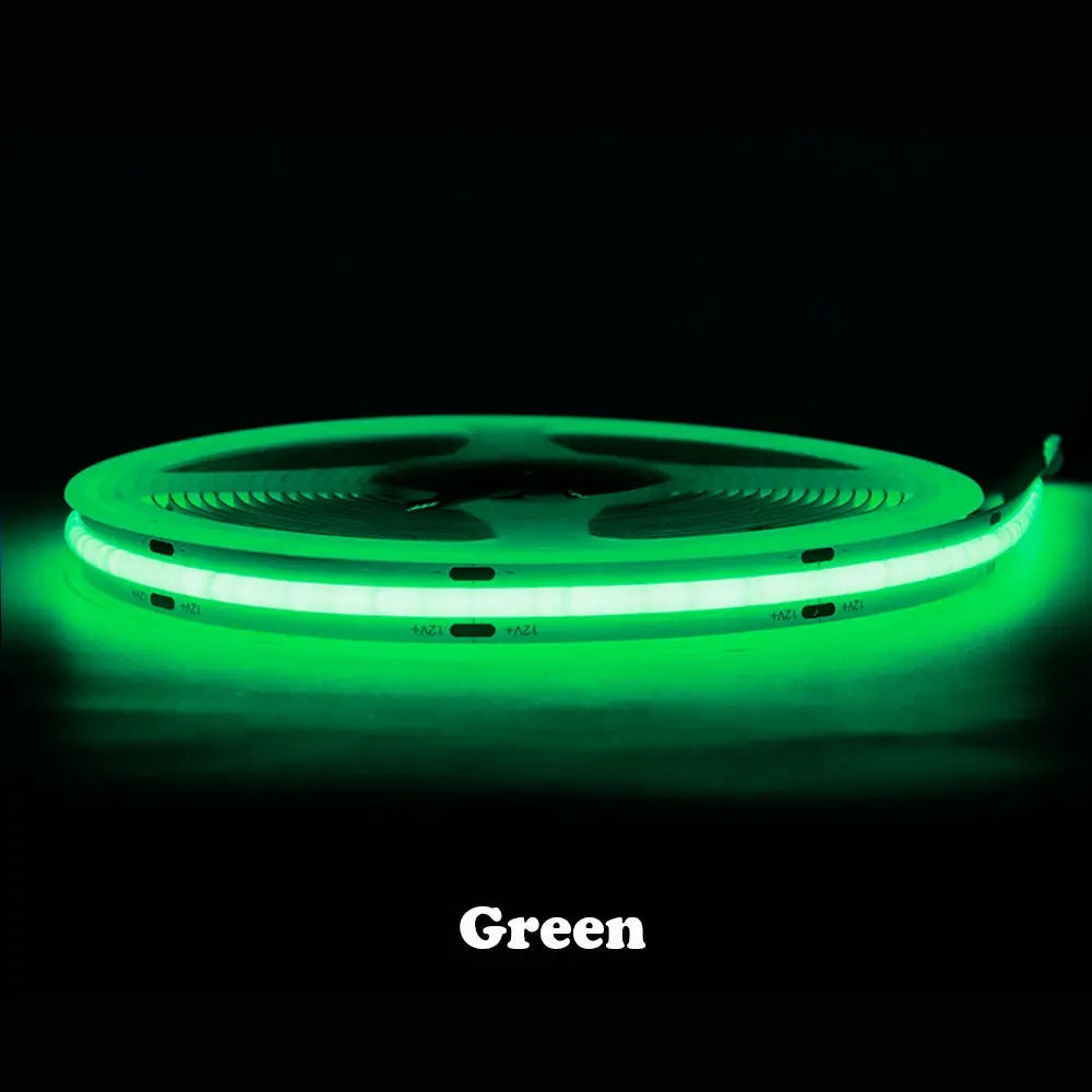 COB LED Strip 480 528 Chips/M High Density Flexible FOB Led Red Green Blue Warm Nature Cool White Linear Dimmable Light 12V 24V from PriceLows™