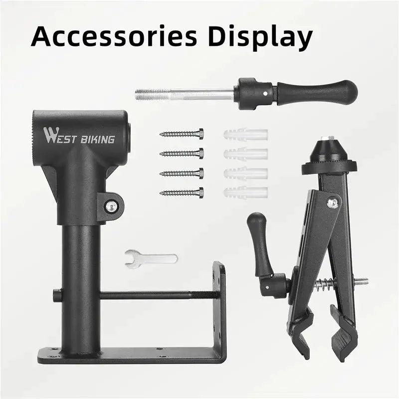 WEST BIKING Bicycle Repair Stand Wall/Table Mount Bike Parking Racks Maintenance Support Adjustable Clamp Bike Display Storage from PriceLows™