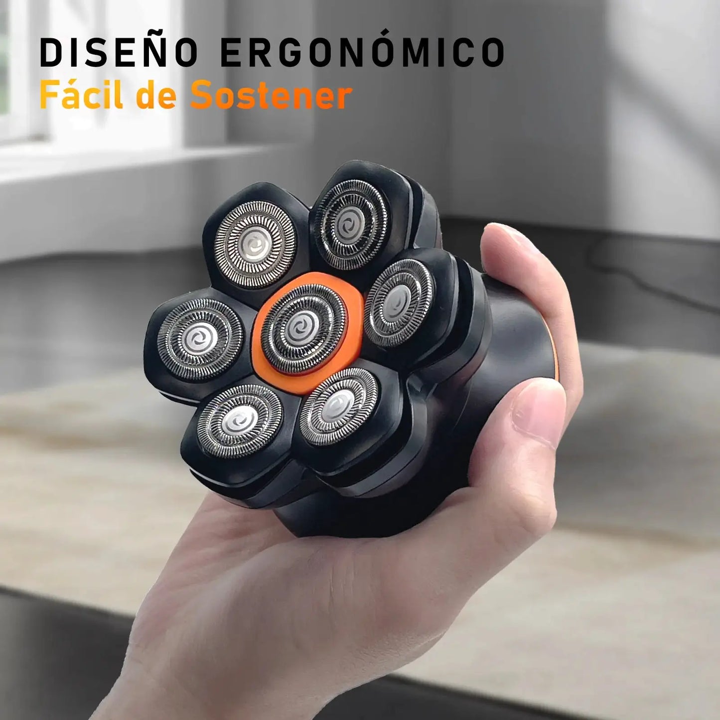 Head Shaver | IPX6 Waterproof | USB Rechargeable | 7D Model