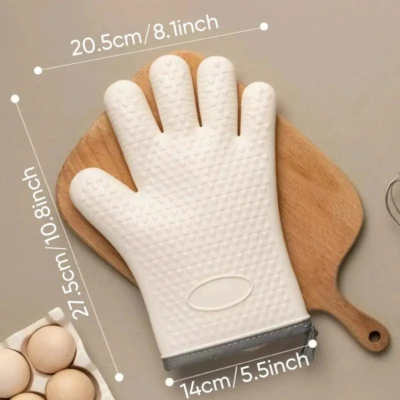 Silicone Oven Mitt | Anti-Scald | Non-Slip Insulated | 1pc or 2pc