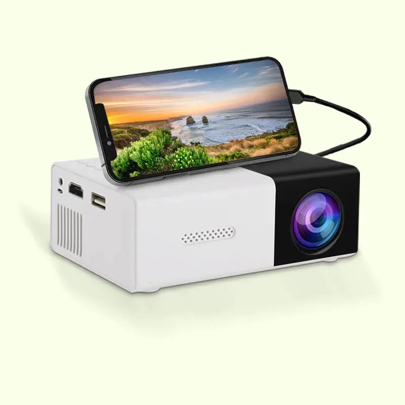 Mini Portable Projector | 3000 Lumens | HDMI USB Input | YG300