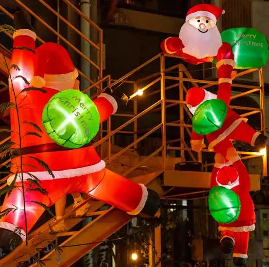 Inflatable Christmas Santa | 7.8 Ft Tall | 6 LED Lights | Waterproof