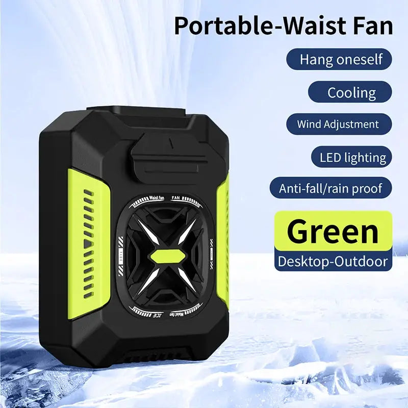 Neck Fan | 5000mAh Battery | 3 Speed | Wearable Clip Belt from PriceLows™