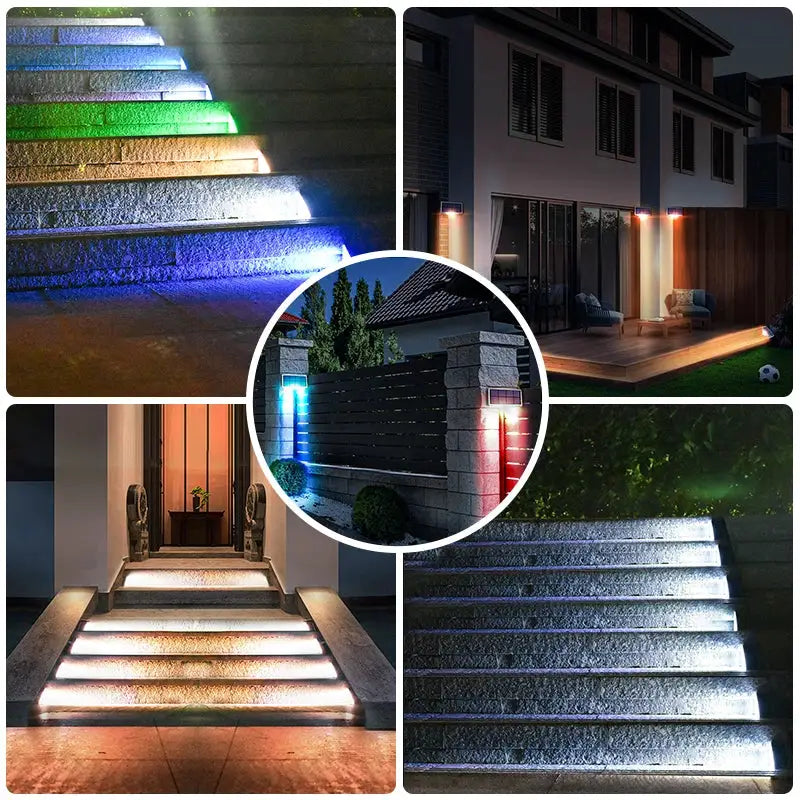 LED Step Lamp Stair Light Outdoor IP67 Waterproof Solar Light With Lens Anti-theft Design Decor Lighting For Garden Deck Path from PriceLows™