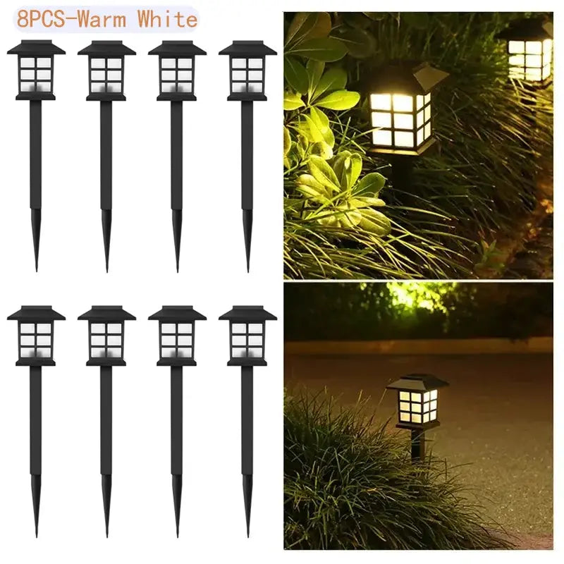 8 Pack Solar Pathway Garden Lights Outdoor Waterproof Landscape for Yard Patio Walkway Driveway Decor Solar Lawn Lamp Lighting from PriceLows™