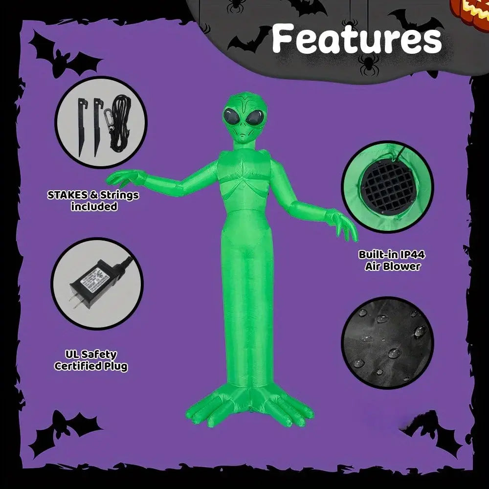 Halloween Alien Inflatables | 9 Ft Tall | Led Lights | Outdoor Yard