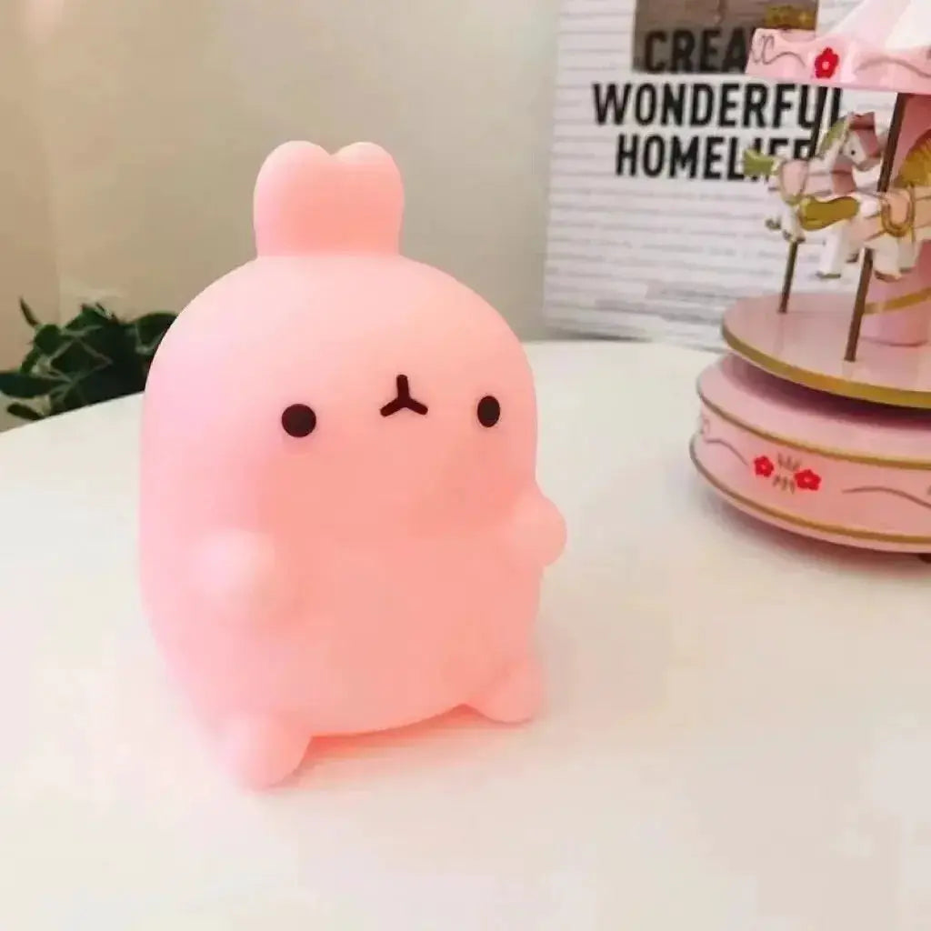 Rabbit Night Light Bedhead Bedroom LED Small Table Light Non Plug In Floor Stand Creative Atmosphere Night Light Decoration from PriceLows™