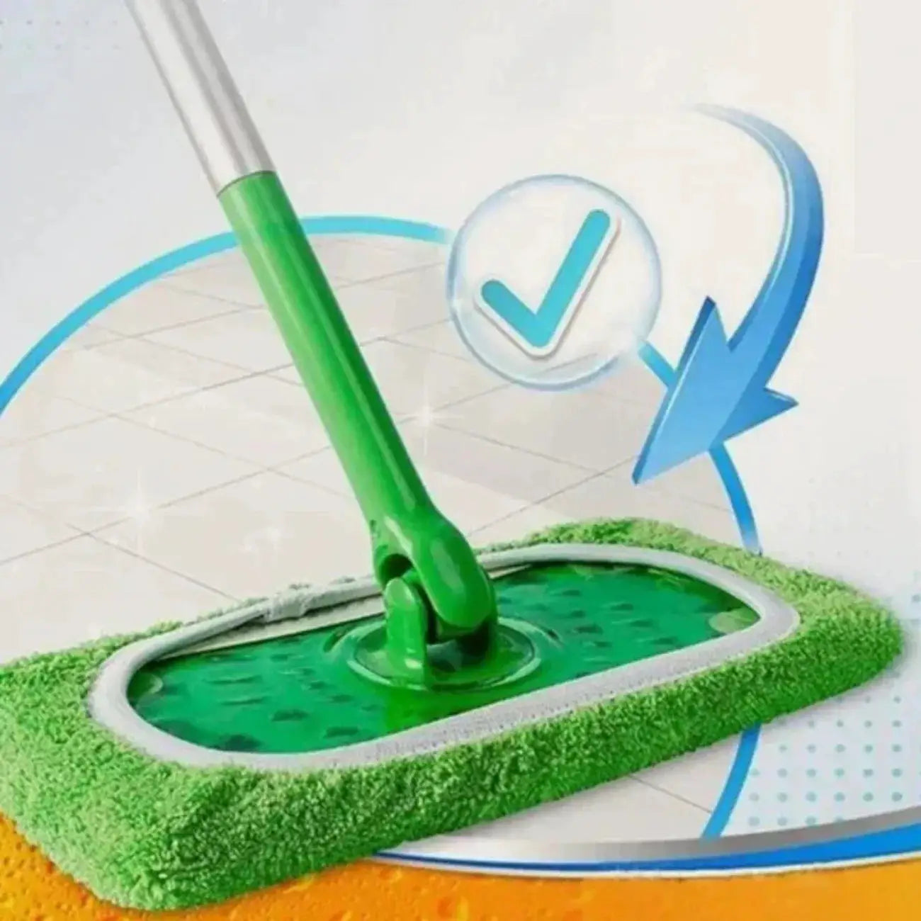 Eco-Friendly Mop Cover Set – 6-Pack Washable Flat Mop Pads for Dusting, Wet Mopping & Pet Hair Pickup, Reusable Alternative to from PriceLows™
