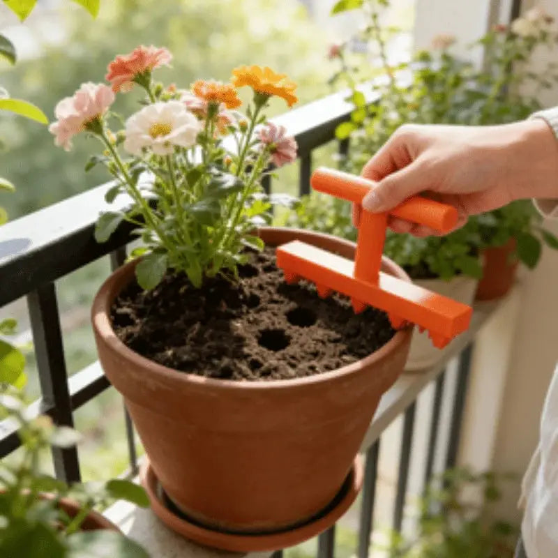 Gardening Hole Punch Seeder, Household Vegetable and Flower Seedling Puncher, Balcony Vegetable Garden Seedling Sowing Tool from PriceLows™
