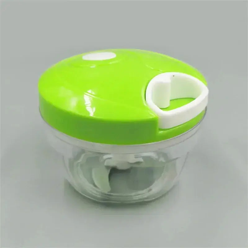Manual Food Chopper | Stainless Steel Blades | Portable | White Or Green