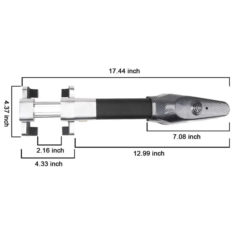 Universal Car Anti theft Safety Alarm Lock Car Steering Wheel Lock Retractable Security Car Locks Security Anti-Theft Tool from PriceLows™