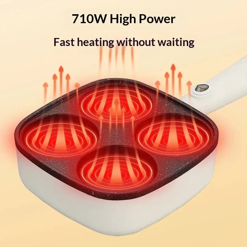 Egg Cooker Pan | Four Hole | Nonstick | For Electric Coil Stoves