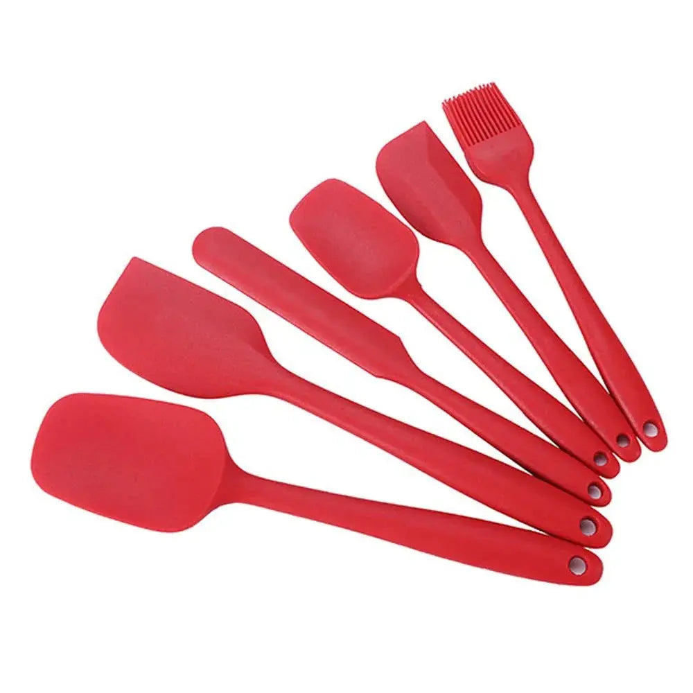 Silicone Spatula Set | Food Grade Silicone | Heat Resistant | 6 Piece Set