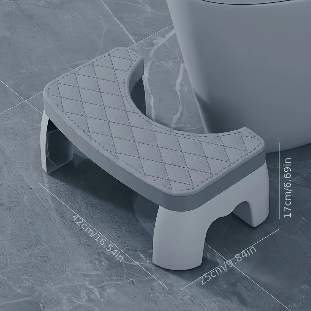 Adjustable Non-Slip Squat Stool for Toilet, Bathroom Step Stool with Anti-Skid Base - Portable & Space-Saving for Home/Travel from PriceLows™