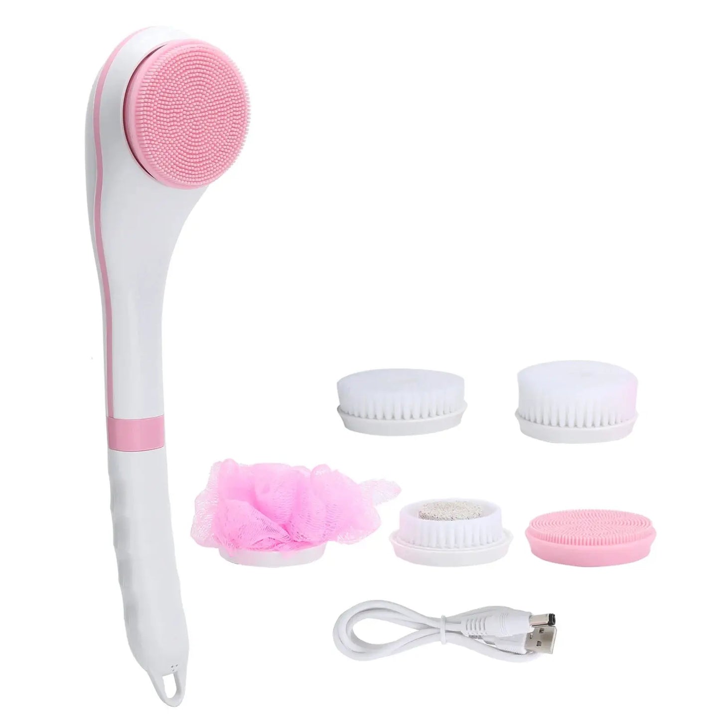 Electric Bath Brush | 5 Brush Heads | 6 Speed Settings