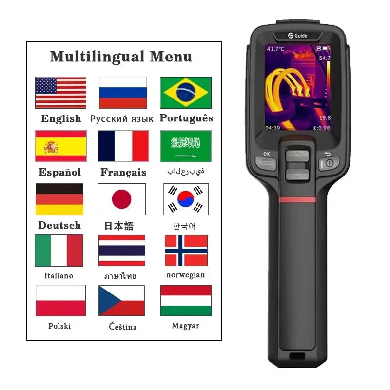 Guide 256*192 Thermal Camera 512X384 Super IR Thermal Imager PC Projection Analysis IR Temperature Inspection Repair Tools from PriceLows™