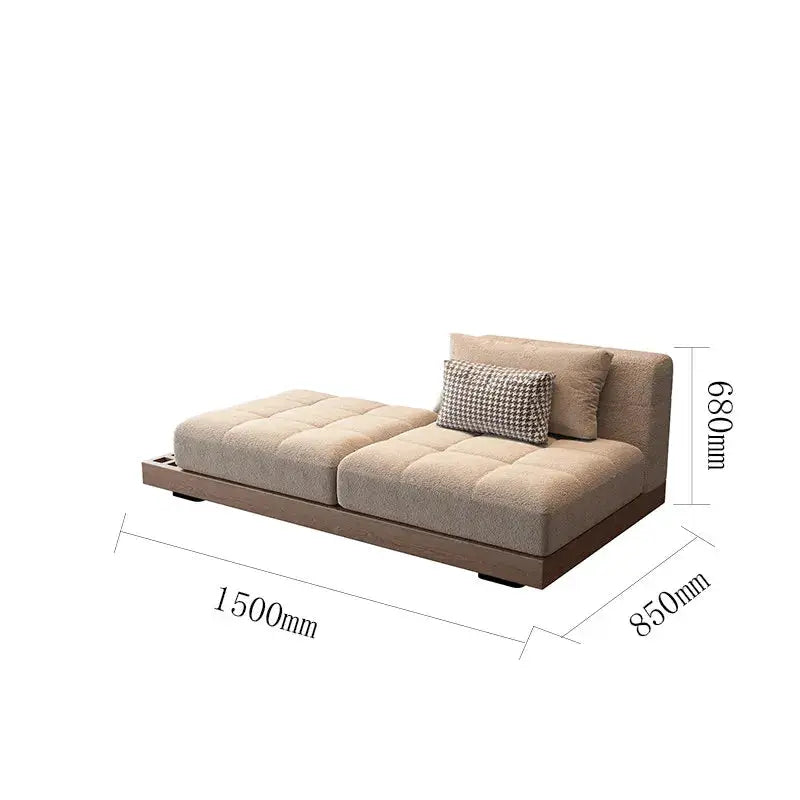 Sofa | Oversized Yellow Nordic Modern | Composite Fabrics, Wood Frame | L-Shaped from PriceLows™
